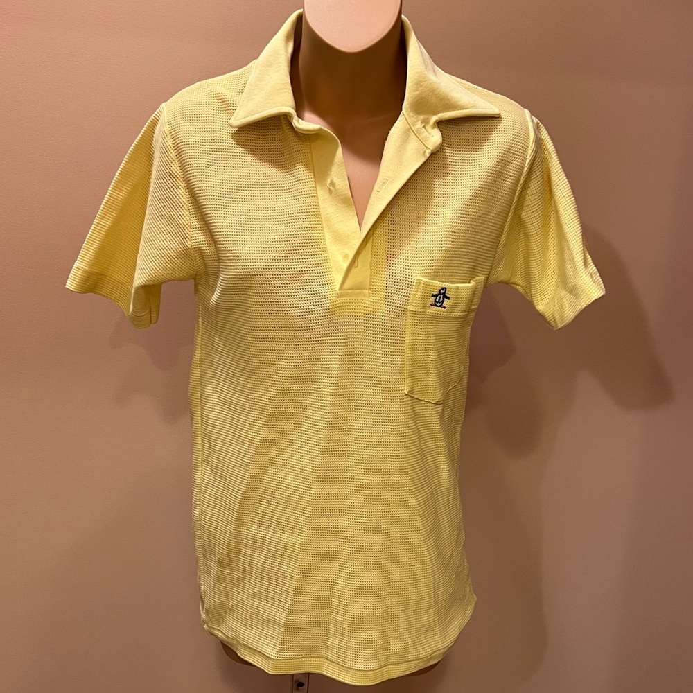 Grand Slam Men's Golf Polo Yellow Shirt Size small M43